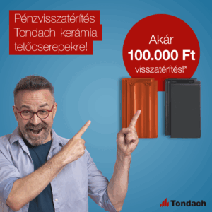 Tondach cserép pénzvisszatérítés akció